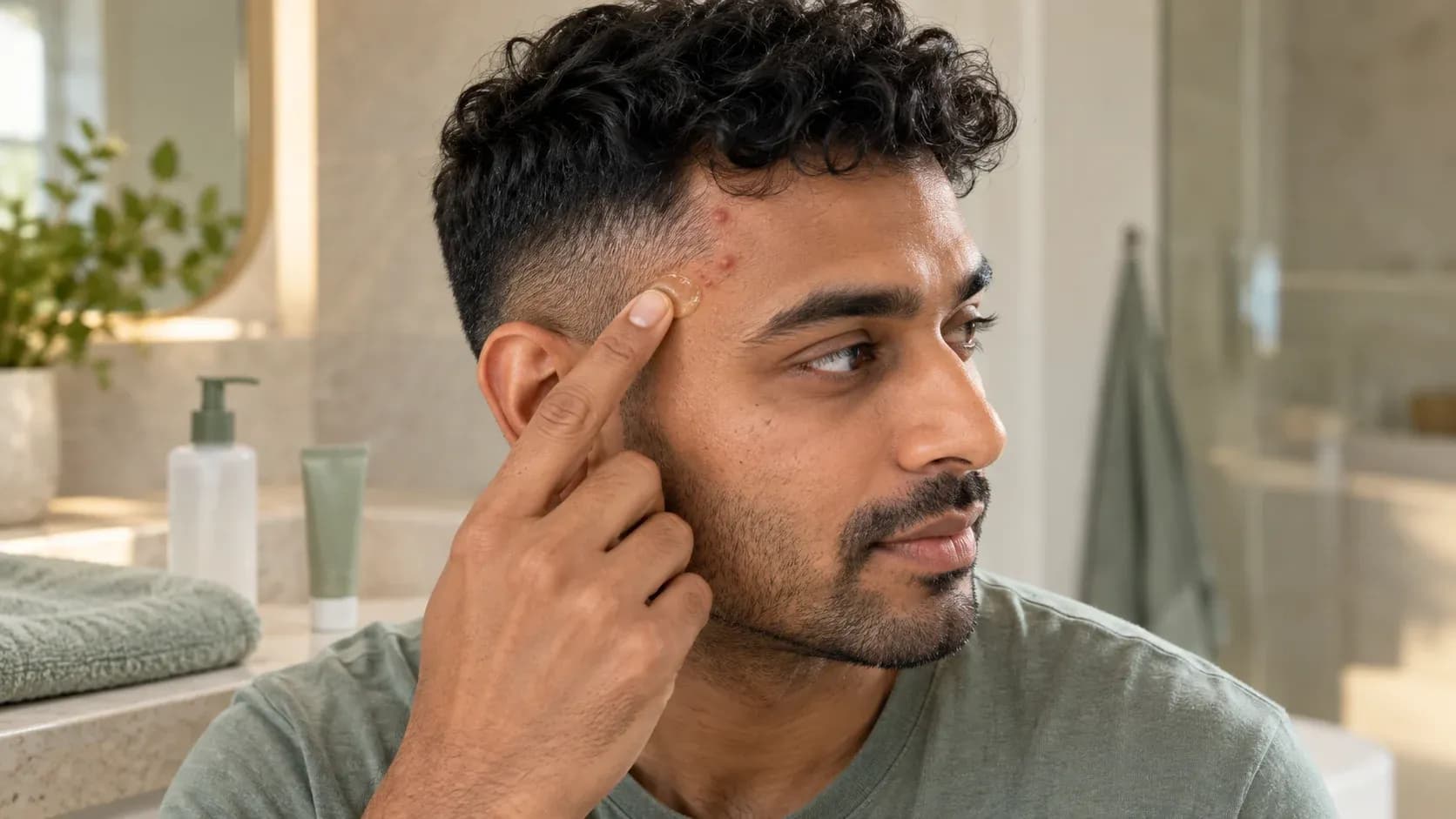 acne on temples