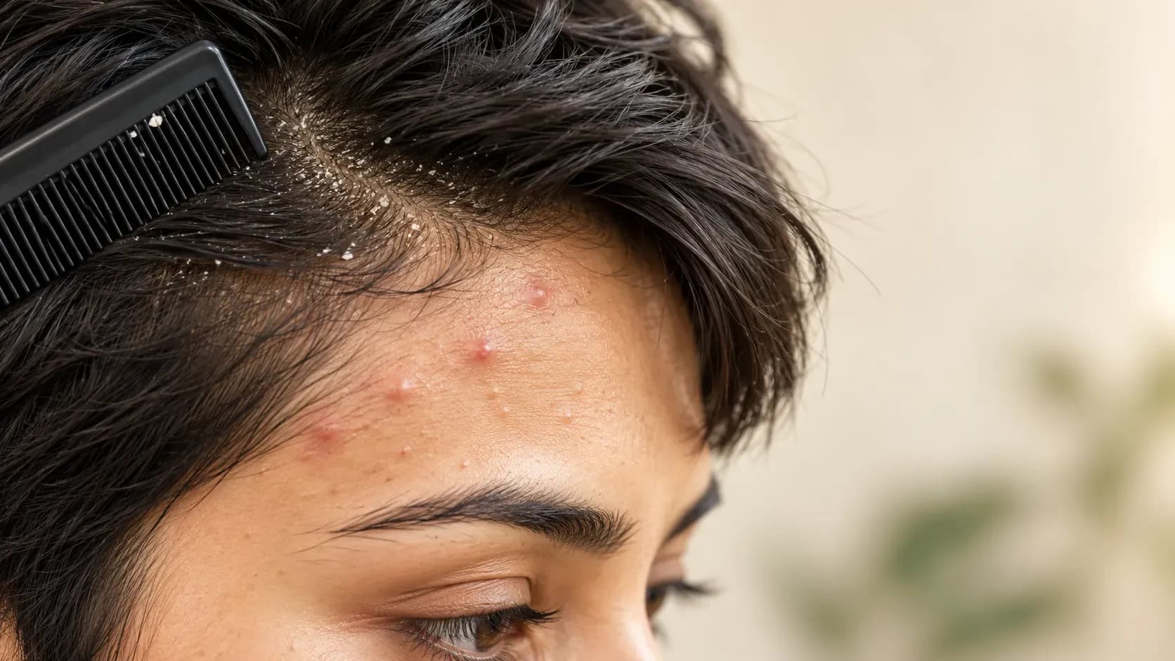 dandruff forehead acne connection