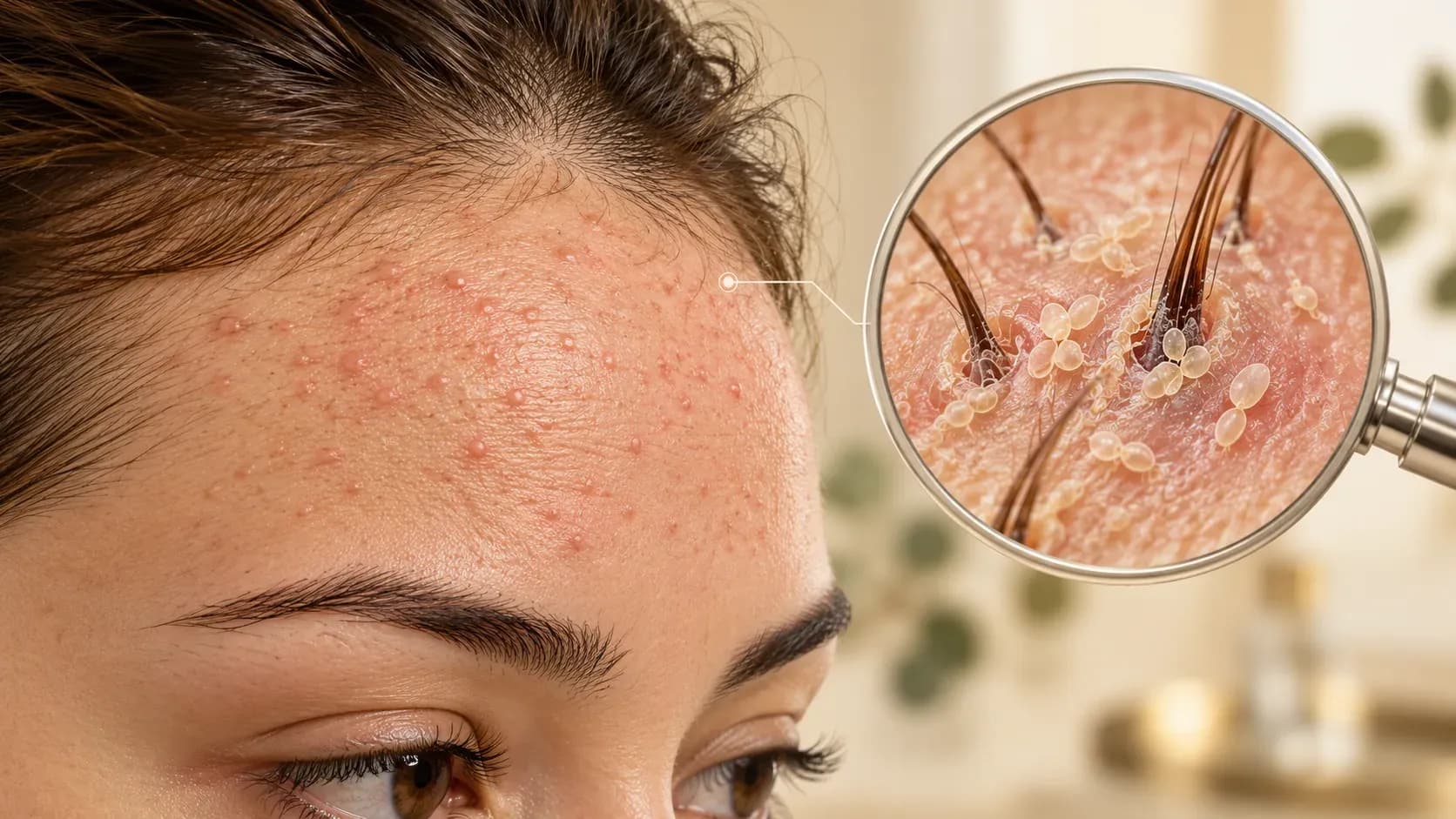 fungal acne on forehead