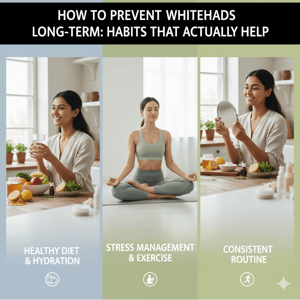 Preventing whiteheads with skincare habits