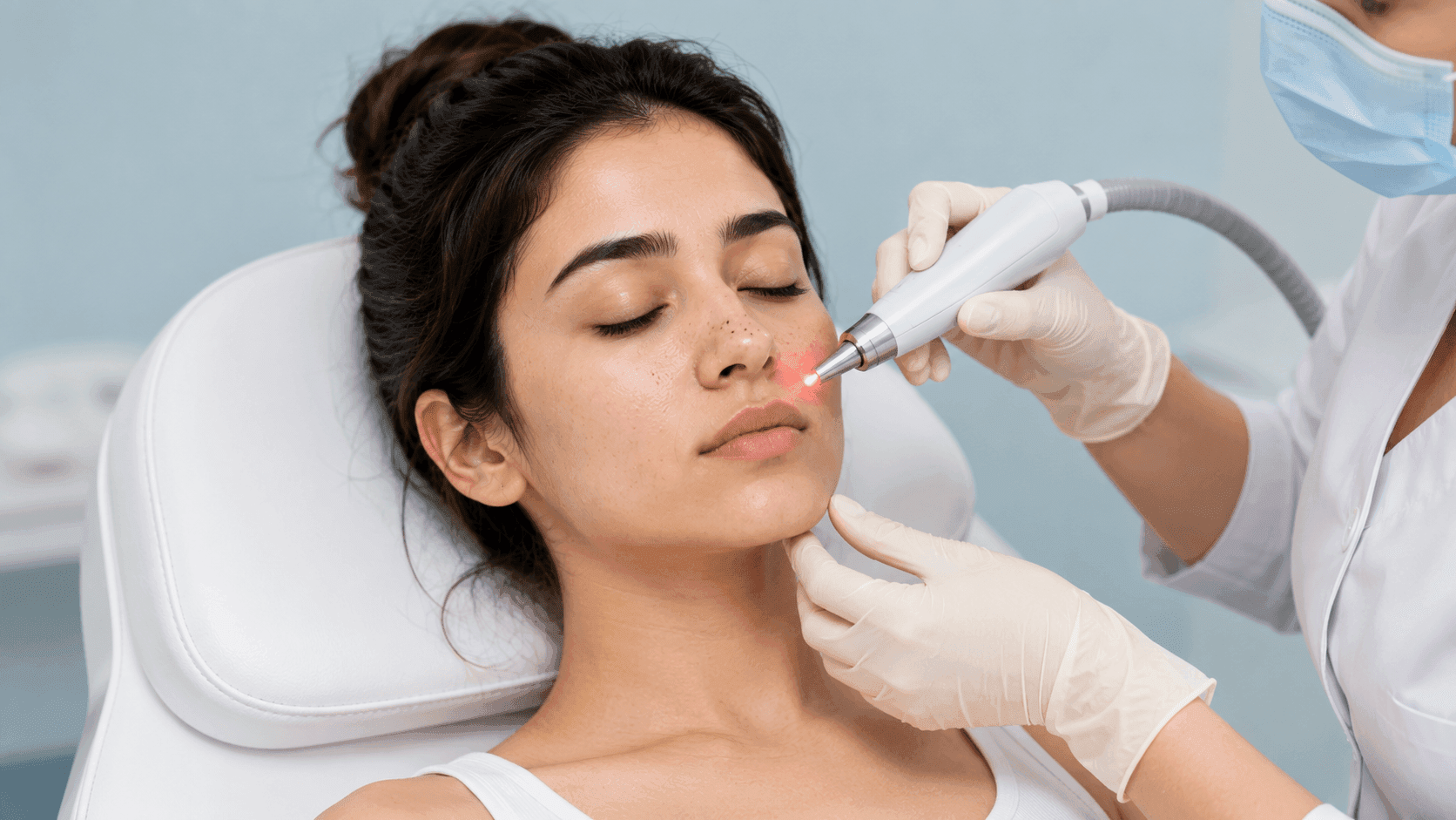 Laser treatment for blackheads