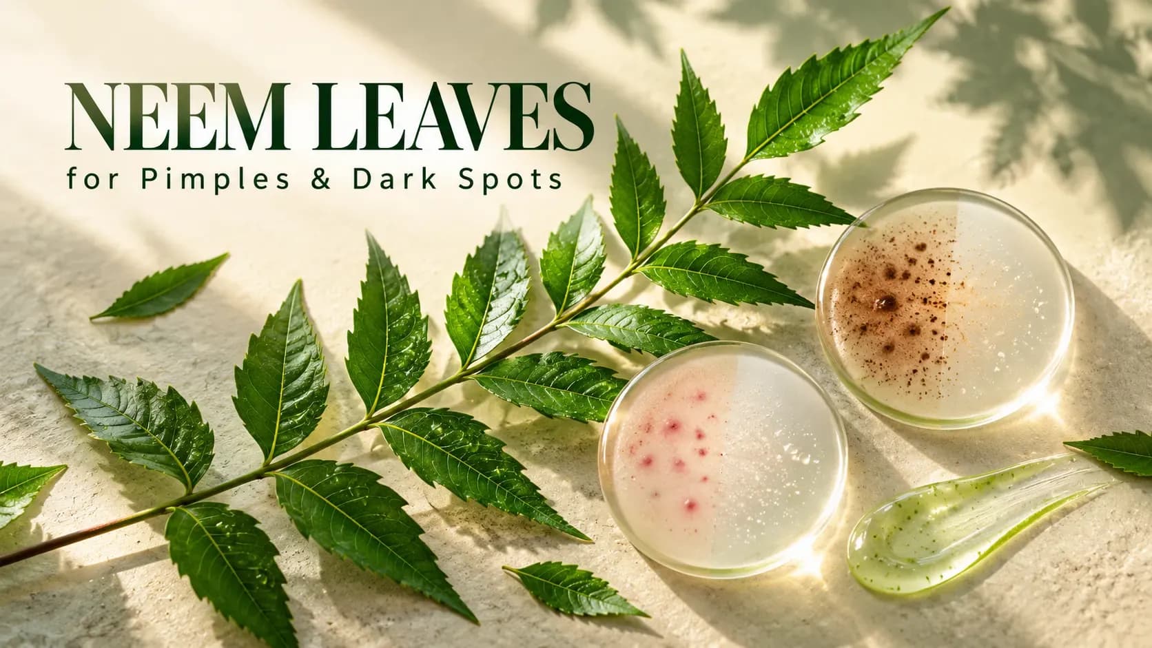 neem leaves for pimples and dark spots