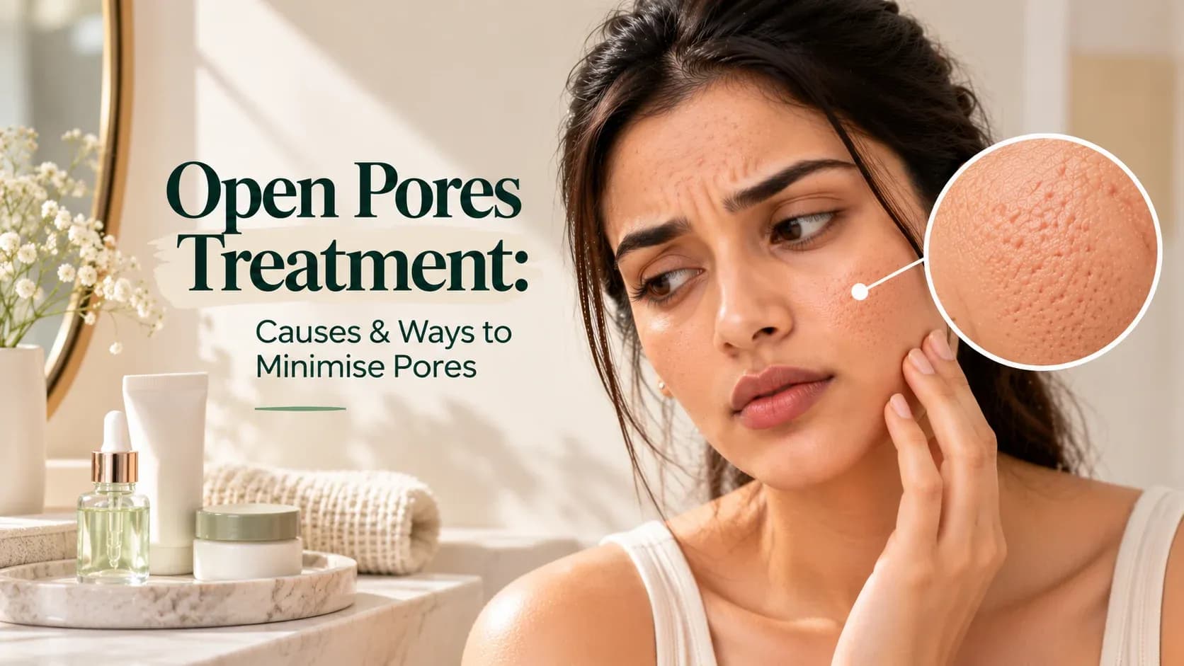 open pores