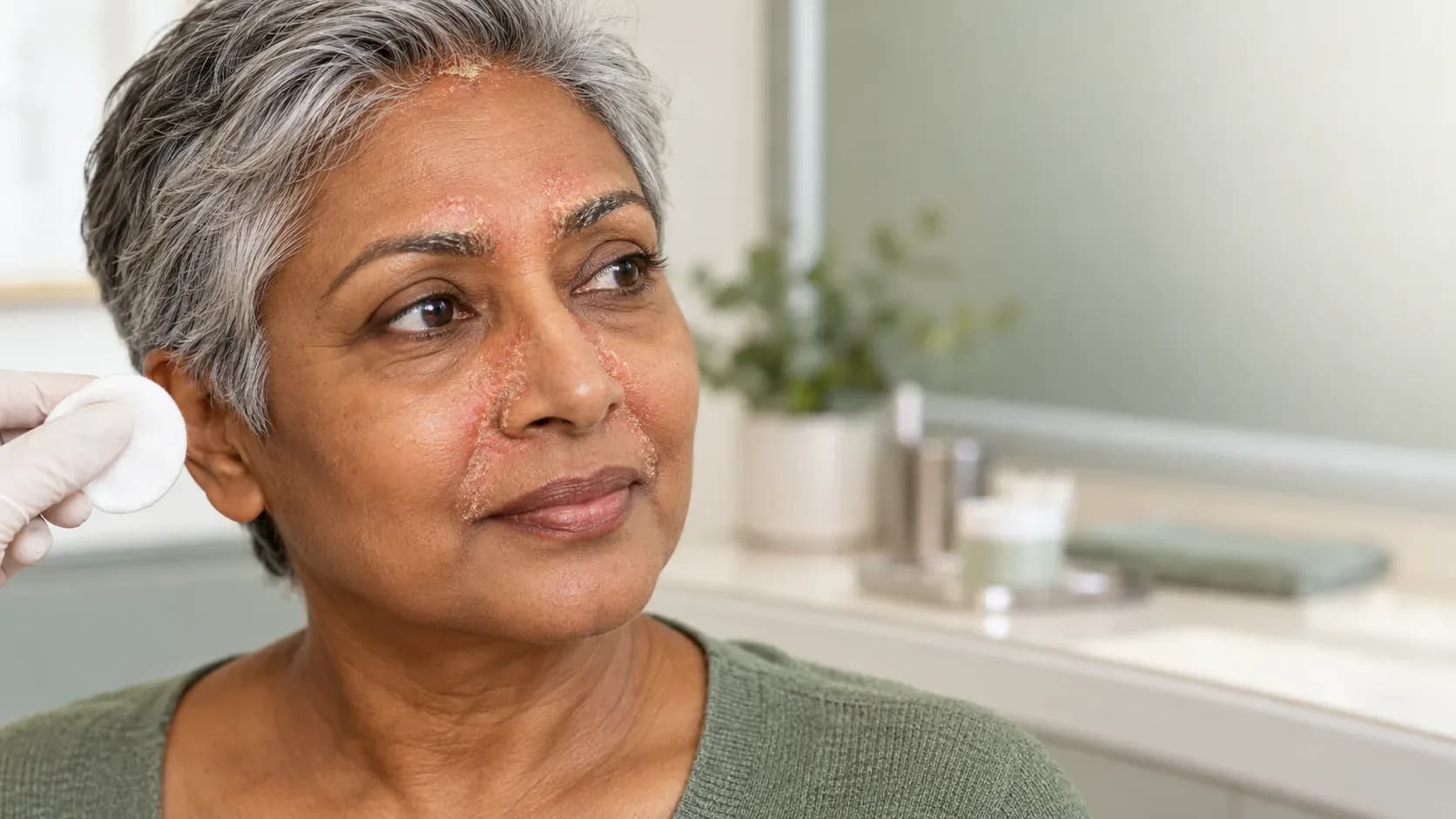 seborrheic dermatitis on face