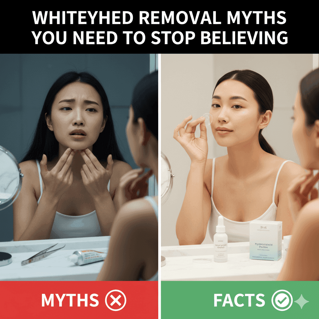 Common myths about whitehead removal