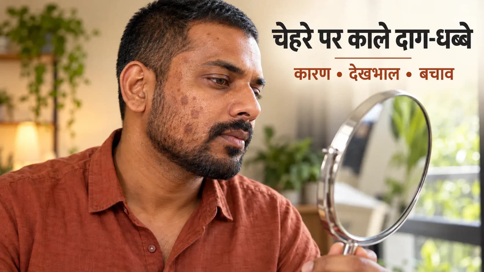 चेहरे पर काले दाग-धब्बे