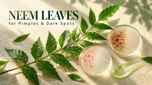 neem leaves for pimples and dark spots