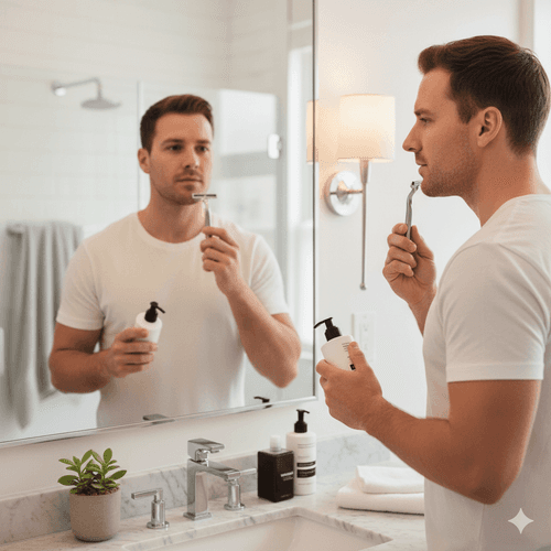 Whiteheads in Men: Causes, Shaving Triggers & Skincare Tips